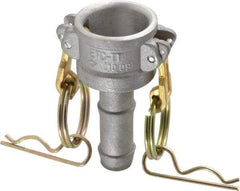EVER-TITE Coupling Products - 3/4" Aluminum Cam & Groove Suction & Discharge Hose Female Coupler Hose Shank - Part C, 250 Max psi - Americas Industrial Supply