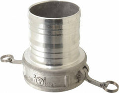 EVER-TITE Coupling Products - 5" Aluminum Cam & Groove Suction & Discharge Hose Female Coupler Hose Shank - Part C, 75 Max psi - Americas Industrial Supply