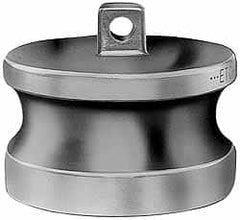 EVER-TITE Coupling Products - 5" Brass Cam & Groove Suction & Discharge Hose Dust Plug For Use with Couplers - Part DP, 75 Max psi - Americas Industrial Supply