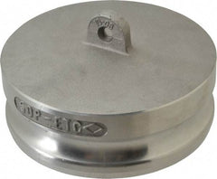 EVER-TITE Coupling Products - 5" Aluminum Cam & Groove Suction & Discharge Hose Dust Plug For Use with Couplers - Part DP, 75 Max psi - Americas Industrial Supply