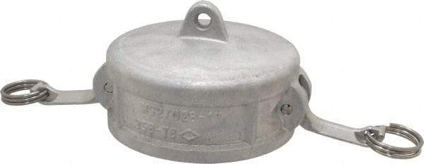 EVER-TITE Coupling Products - 4" Aluminum Cam & Groove Suction & Discharge Hose Dust Cap For Use with Adapters - Part DC, 100 Max psi - Americas Industrial Supply