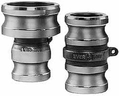 EVER-TITE Coupling Products - 6" Aluminum Cam & Groove Suction & Discharge Hose Spool Adapter - 6" Thread, 75 Max psi - Americas Industrial Supply