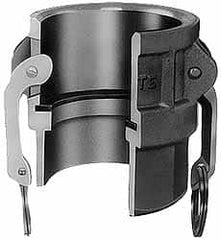 EVER-TITE Coupling Products - 5" Aluminum Cam & Groove Suction & Discharge Hose Female Coupler Female NPT Thread - Part D, 5" Socket Weld Thread, 75 Max psi - Americas Industrial Supply
