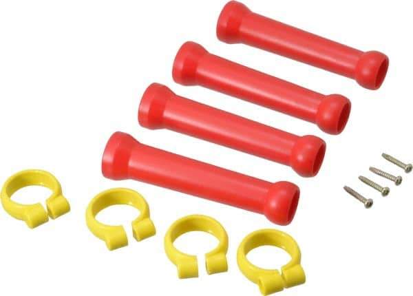 Value Collection - 1/2" Hose Inside Diam, Coolant Hose Extension Element Kit - Includes (4) 1/2" Element Clamps, (4) 1/2" Extension Elements, for Use with Snap Together Hose System, 8 Pieces - Americas Industrial Supply