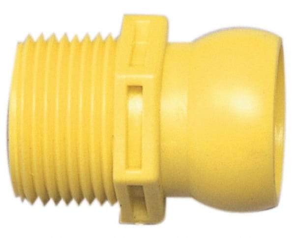 Value Collection - 4 Piece, 3/4" Hose ID, Male to Male Coolant Hose Connector - 3/4" BSPT, For Snap Flow Modular Hose Systems - Americas Industrial Supply