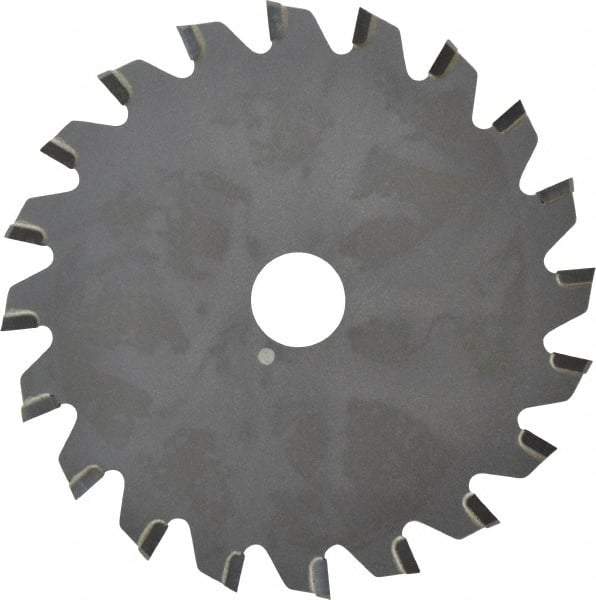 Onsrud - 4" Diam x 0.095" Blade Thickness x 5/8" Arbor Hole Diam, 20 Tooth Slitting and Slotting Saw - Arbor Connection, Right Hand, Uncoated, Carbide-Tipped, 0° Rake - Americas Industrial Supply