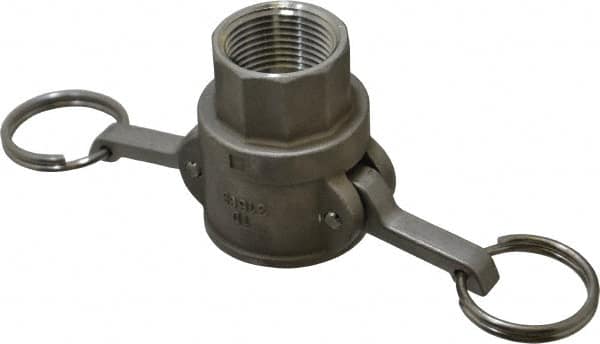 EVER-TITE Coupling Products - 1" Stainless Steel Cam & Groove Suction & Discharge Hose Female Coupler Female NPT Thread - Part D, 1" Thread, 250 Max psi - Americas Industrial Supply