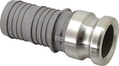 EVER-TITE Coupling Products - 2" Stainless Steel Cam & Groove Suction & Discharge Hose Male Adapter Hose Shank - Part E, 250 Max psi - Americas Industrial Supply