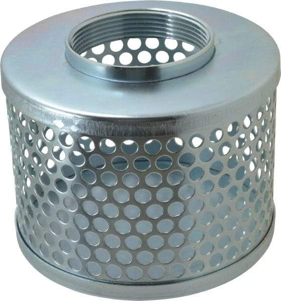 Kuriyama of America - 3" Hose, Round Hole Strainer - Plated Steel - Americas Industrial Supply