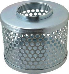 Kuriyama of America - 3" Hose, Round Hole Strainer - Plated Steel - Americas Industrial Supply