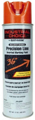 Rust-Oleum - 17 fl oz Orange Marking Paint - 600' to 700' Coverage at 1" Wide, Solvent-Based Formula - Americas Industrial Supply