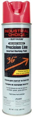 Rust-Oleum - 17 fl oz Pink Marking Paint - 600' to 700' Coverage at 1" Wide, Solvent-Based Formula - Americas Industrial Supply