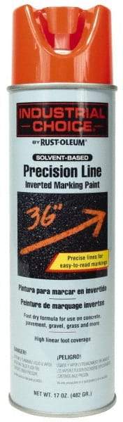 Rust-Oleum - 17 fl oz Red Marking Paint - 600' to 700' Coverage at 1" Wide, Solvent-Based Formula - Americas Industrial Supply