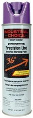 Rust-Oleum - 17 fl oz Purple Marking Paint - 600' to 700' Coverage at 1" Wide, Solvent-Based Formula - Americas Industrial Supply