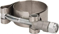 Campbell Fittings - 1-1/2" Hose, 3/4" Wide x 0.025" Thick, T-Bolt Band Clamp - Stainless Steel - Americas Industrial Supply