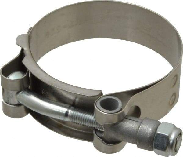 Campbell Fittings - 2-1/4" Hose, 3/4" Wide x 0.025" Thick, T-Bolt Band Clamp - Stainless Steel - Americas Industrial Supply