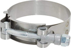 Campbell Fittings - 2-1/2" Hose, 3/4" Wide x 0.025" Thick, T-Bolt Band Clamp - Stainless Steel - Americas Industrial Supply