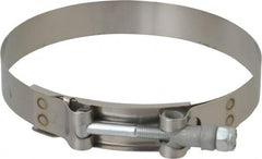 Campbell Fittings - 4-3/4" Hose, 3/4" Wide x 0.025" Thick, T-Bolt Band Clamp - Stainless Steel - Americas Industrial Supply