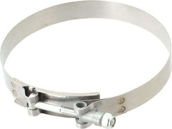 Campbell Fittings - 5-1/2" Hose, 3/4" Wide x 0.025" Thick, T-Bolt Band Clamp - Stainless Steel - Americas Industrial Supply