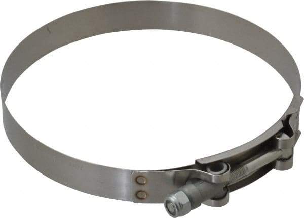 Campbell Fittings - 5-3/4" Hose, 3/4" Wide x 0.025" Thick, T-Bolt Band Clamp - Stainless Steel - Americas Industrial Supply