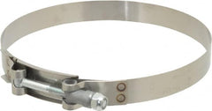 Campbell Fittings - 6-1/4" Hose, 3/4" Wide x 0.025" Thick, T-Bolt Band Clamp - Stainless Steel - Americas Industrial Supply