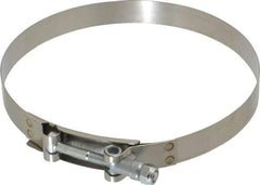 Campbell Fittings - 6-1/2" Hose, 3/4" Wide x 0.025" Thick, T-Bolt Band Clamp - Stainless Steel - Americas Industrial Supply