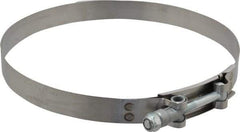 Campbell Fittings - 7-1/4" Hose, 3/4" Wide x 0.025" Thick, T-Bolt Band Clamp - Stainless Steel - Americas Industrial Supply