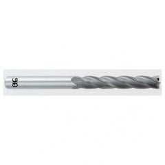 3/8 Dia. x 4 Overall Length 4-Flute Square End Solid Carbide SE End Mill-Round Shank-Center Cut-TiAlN - Americas Industrial Supply