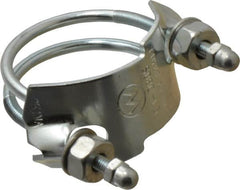 Kuriyama of America - 1-1/2" Hose, Spiral Double Bolt Hose Clamp - Plated Steel - Americas Industrial Supply