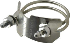 Kuriyama of America - 2" Hose, Spiral Double Bolt Hose Clamp - Plated Steel - Americas Industrial Supply