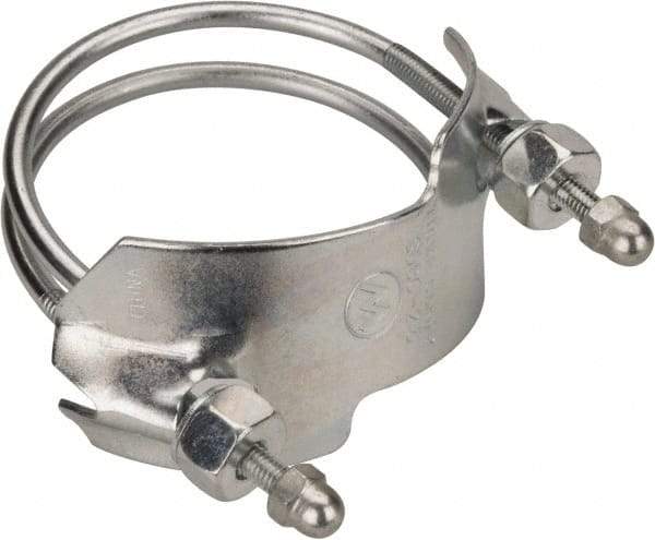 Kuriyama of America - 2-1/2" Hose, Spiral Double Bolt Hose Clamp - Plated Steel - Americas Industrial Supply