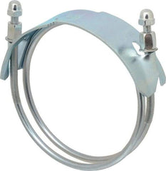 Kuriyama of America - 6" Hose, Spiral Double Bolt Hose Clamp - Plated Steel - Americas Industrial Supply