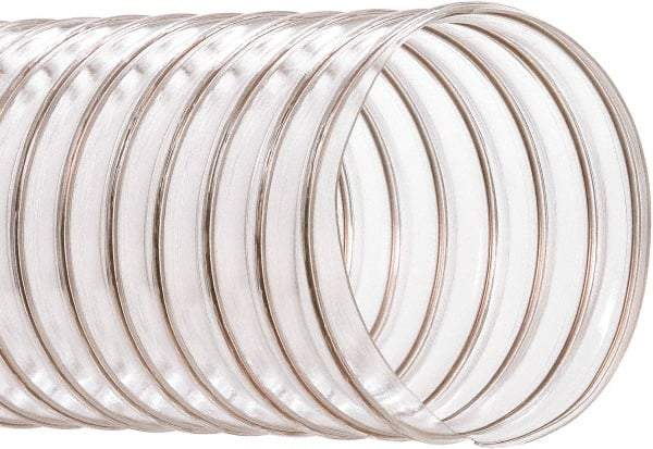 Hi-Tech Duravent - 4-1/2" ID, 25' Long, PVC Blower & Duct Hose - Clear, 6-1/4" Bend Radius, 15 In/Hg, 10 Max psi, -20 to 180°F, Abrasion and Chemical Resistant - Americas Industrial Supply