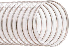 Hi-Tech Duravent - 4-1/2" ID, 25' Long, PVC Blower & Duct Hose - Clear, 6-1/4" Bend Radius, 15 In/Hg, 10 Max psi, -20 to 180°F, Abrasion and Chemical Resistant - Americas Industrial Supply