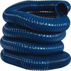 Hi-Tech Duravent - 4" ID, 25' Long, PVC Blower & Duct Hose - Blue, 5-1/2" Bend Radius, 17 In/Hg, 11 Max psi, -20 to 180°F, Abrasion and Chemical Resistant - Americas Industrial Supply