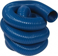 Hi-Tech Duravent - 5" ID, 25' Long, PVC Blower & Duct Hose - Blue, 6-3/4" Bend Radius, 14 In/Hg, 10 Max psi, -20 to 180°F, Abrasion and Chemical Resistant - Americas Industrial Supply