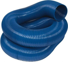 Hi-Tech Duravent - 8" ID, 25' Long, PVC Blower & Duct Hose - Blue, 10-1/2" Bend Radius, 6 In/Hg, 7 Max psi, -20 to 180°F, Abrasion and Chemical Resistant - Americas Industrial Supply