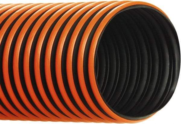 Hi-Tech Duravent - 12" ID, 50' Long, Thermoplastic Rubber Blower & Duct Hose - Black, 15-1/4" Bend Radius, 4 In/Hg, 2 Max psi, -60 to 300°F, Chemical and Abrasion Resistant - Americas Industrial Supply