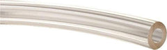 Made in USA - 1/4" ID x 1/2" OD, 1/8" Wall Thickness, Cut to Length (50' Standard Length) Plastic Tube - Clear, 62 Max psi, 63 Hardness - Americas Industrial Supply