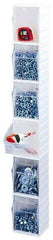 Quantum Storage - 3-3/4" Wide x 4" High x 2-7/8" Deep, Small Parts Tip Out Stacking Bin Organizer - Polystyrene Frame, 1 Compartments, 3-1/2" Wide x 3-3/4" High x 2-5/8" Deep Bin - Americas Industrial Supply