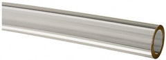 Made in USA - 5/16" ID x 7/16" OD, 1/16" Wall Thickness, Cut to Length (50' Standard Length) Plastic Tube - Clear, 21 Max psi, 40 Hardness - Americas Industrial Supply