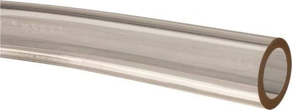 Made in USA - 5/8" ID x 7/8" OD, 1/8" Wall Thickness, Cut to Length (50' Standard Length) Plastic Tube - Clear, 21 Max psi, 40 Hardness - Americas Industrial Supply