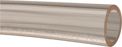 Made in USA - 3/4" ID x 1" OD, 1/8" Wall Thickness, Cut to Length (50' Standard Length) Plastic Tube - Clear, 18 Max psi, 40 Hardness - Americas Industrial Supply