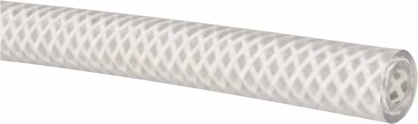 Made in USA - 1/4" ID x 1/2" OD, 1/8" Wall Thickness, Cut to Length (100' Standard Length) PVC Tube - Clear, 248 Max psi, 80 Hardness - Americas Industrial Supply