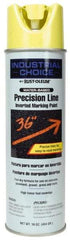 Rust-Oleum - 17 fl oz Yellow Marking Paint - 600' to 700' Coverage at 1" Wide, Water-Based Formula - Americas Industrial Supply