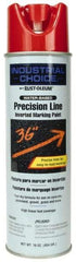 Rust-Oleum - 17 fl oz Red Marking Paint - 600' to 700' Coverage at 1" Wide, Water-Based Formula - Americas Industrial Supply