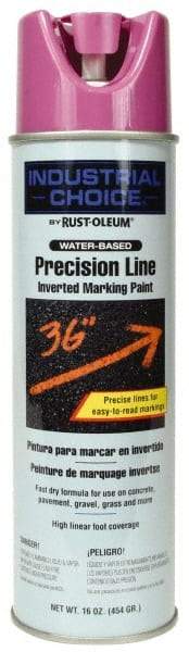 Rust-Oleum - 17 fl oz Purple Marking Paint - 600' to 700' Coverage at 1" Wide, Water-Based Formula - Americas Industrial Supply