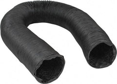 Hi-Tech Duravent - 8" ID, 25' Long, Neoprene Coated Polyester Blower & Duct Hose - Black, 10" Bend Radius, 15 In/Hg, 21 Max psi, -40 to 250°F, Chemical and Abrasion Resistant - Americas Industrial Supply