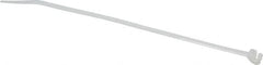 Thomas & Betts - 7-1/2" Long Natural (Color) Nylon Reusable Cable Tie - 50 Lb Tensile Strength, 1.4mm Thick, 2" Max Bundle Diam - Americas Industrial Supply