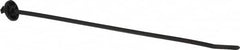 Thomas & Betts - 9.6" Long Black Nylon Standard Cable Tie - 65 Lb Tensile Strength, 1.65mm Thick, 1-3/4" Max Bundle Diam - Americas Industrial Supply